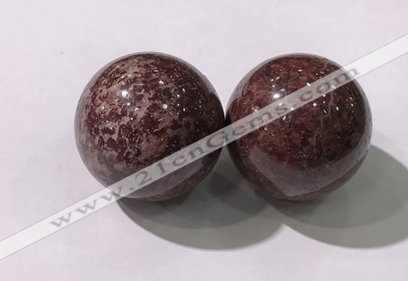 CDN1310 40mm round jasper decorations wholesale