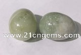 CDN1353 35*45mm egg-shaped flower jade decorations wholesale