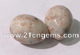 CDN1371 35*45mm egg-shaped golden sunstone decorations wholesale