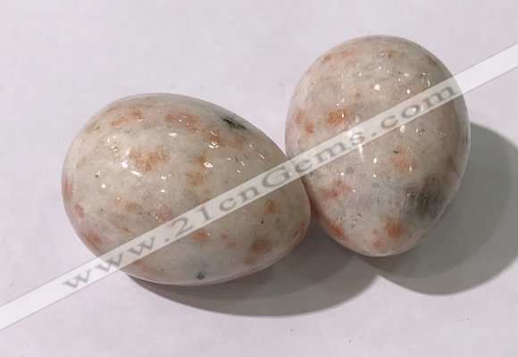 CDN1371 35*45mm egg-shaped golden sunstone decorations wholesale