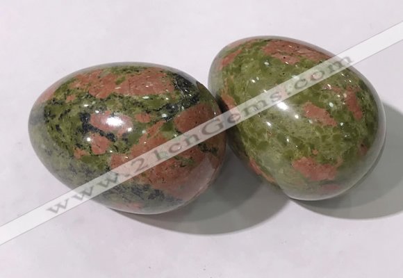 CDN1379 35*45mm egg-shaped unakite decorations wholesale