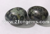 CDN1385 35*45mm egg-shaped kambaba jasper decorations wholesale