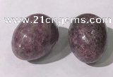 CDN1387 35*45mm egg-shaped lilac jasper decorations wholesale