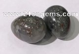 CDN1389 35*45mm egg-shaped African bloodstone decorations wholesale