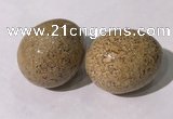 CDN1392 35*45mm egg-shaped jasper decorations wholesale