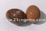 CDN1397 35*45mm egg-shaped brecciated jasper decorations wholesale