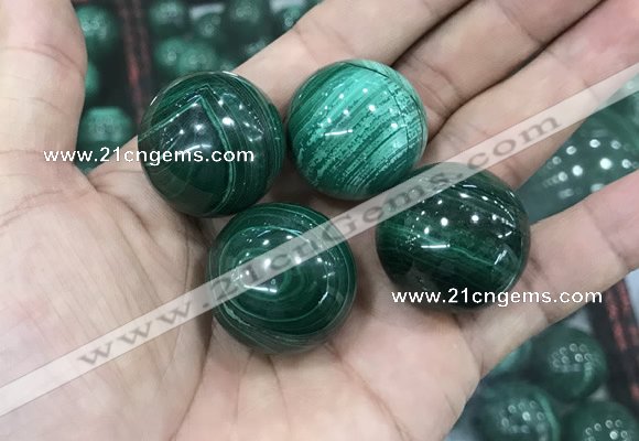 CDN21 25mm round natural malachite gemstone decorations