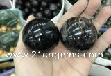 CDN26 45mm round natural astrophyllite gemstone decorations