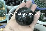 CDN27 50mm round natural astrophyllite gemstone decorations