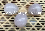 CDN300 25*35mm egg-shaped rose quartz decorations wholesale