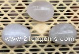 CDN306 30*40mm egg-shaped rose quartz decorations wholesale