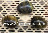 CDN311 30*40mm egg-shaped tiger eye decorations wholesale