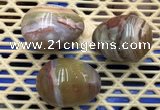 CDN317 30*40mm egg-shaped ocean agate decorations wholesale