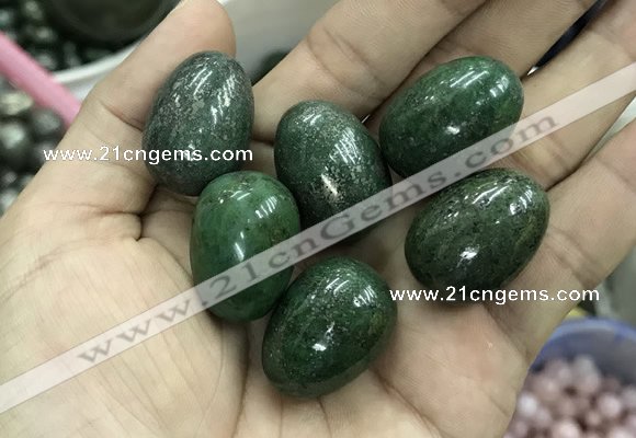 CDN33 18*25mm egg-shaped pyrite gemstone decorations wholesale