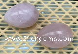 CDN331 35*50mm egg-shaped rose quartz decorations wholesale