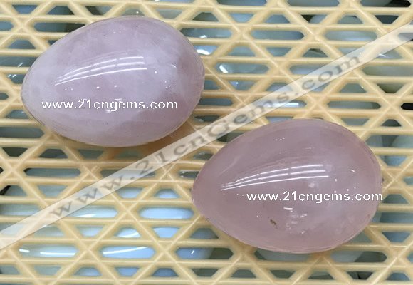 CDN331 35*50mm egg-shaped rose quartz decorations wholesale