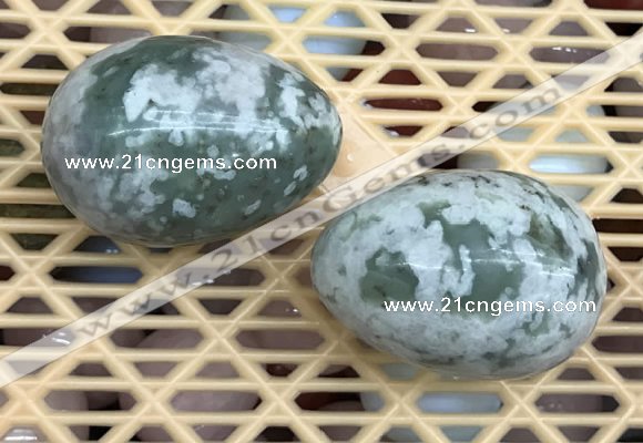 CDN351 35*50mm egg-shaped tree agate decorations wholesale