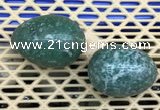 CDN352 35*50mm egg-shaped Qinghai jade decorations wholesale