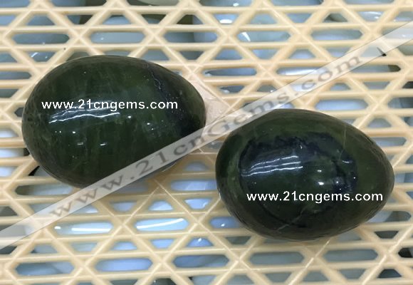 CDN354 35*50mm egg-shaped Canadian jade decorations wholesale