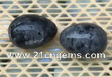 CDN358 35*50mm egg-shaped black labradorite decorations wholesale