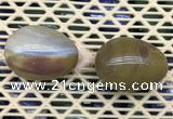 CDN361 35*50mm egg-shaped ocean agate decorations wholesale