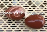 CDN363 35*50mm egg-shaped red jasper decorations wholesale