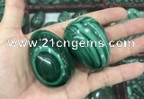 CDN38 32*50mm - 35*53mm egg-shaped natural malachite decorations