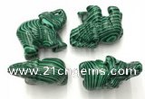 CDN384 20*40*30mm elephant imitation malachite decorations wholesale