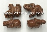 CDN388 20*40*30mm elephant goldstone decorations wholesale