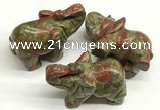 CDN413 25*50*35mm elephant unakite decorations wholesale