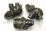 CDN414 25*50*35mm elephant dragon blood jasper decorations wholesale