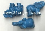 CDN418 25*50*35mm elephant imitation turquoise decorations wholesale