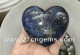 CDN42 65*70mm heart pyrite gemstone decorations