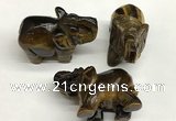 CDN420 25*50*35mm elephant yellow tiger eye decorations wholesale