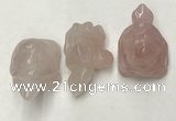 CDN431 28*45*22mm turtle rose quartz decorations wholesale