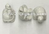 CDN434 28*45*22mm turtle white howlite decorations wholesale