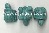 CDN435 28*45*22mm turtle imitation turquoise decorations wholesale