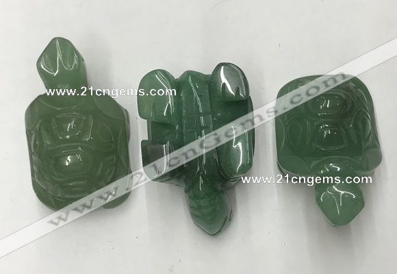 CDN437 28*45*22mm turtle green aventurine decorations wholesale