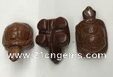 CDN439 28*45*22mm turtle goldstone decorations wholesale