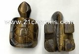 CDN464 38*55*28mm turtle yellow tiger eye decorations wholesale