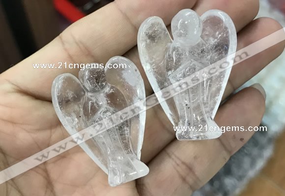 CDN470 30*40mm angel white crystal decorations wholesale