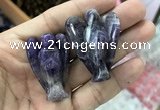 CDN472 30*40mm angel dogtooth amethyst decorations wholesale