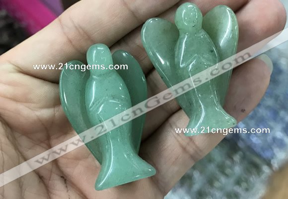 CDN480 30*40mm angel green aventurine decorations wholesale