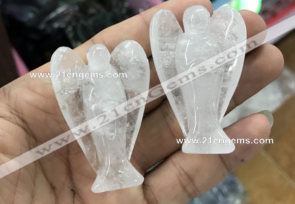 CDN490 35*50mm angel white crystal decorations wholesale