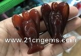 CDN499 35*50mm angel red agate decorations wholesale