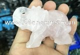 CDN510 33*65*45mm elephant rose quartz decorations wholesale