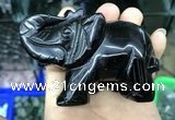 CDN537 35*80*55mm elephant black agate decorations wholesale