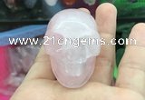 CDN551 35*50*40mm skull rose quartz decorations wholesale