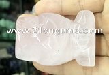 CDN571 35*50mm owl rose quartz decorations wholesale