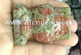 CDN578 35*50mm owl unakite decorations wholesale